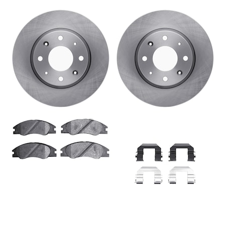6312-21021, Rotors With 3000 Series Ceramic Brake Pads Includes Hardware